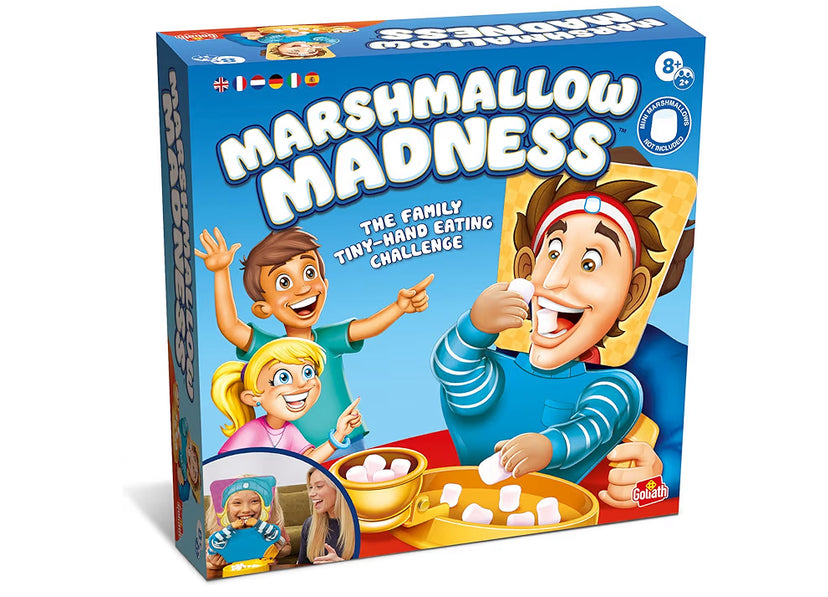 Playmonster Games Marshmallow Madness Hilarious Tiny Hands Party Game for Kids, Teens & Families Fast-Paced Eating Challenge Game For 2 or more Players Ages 8+