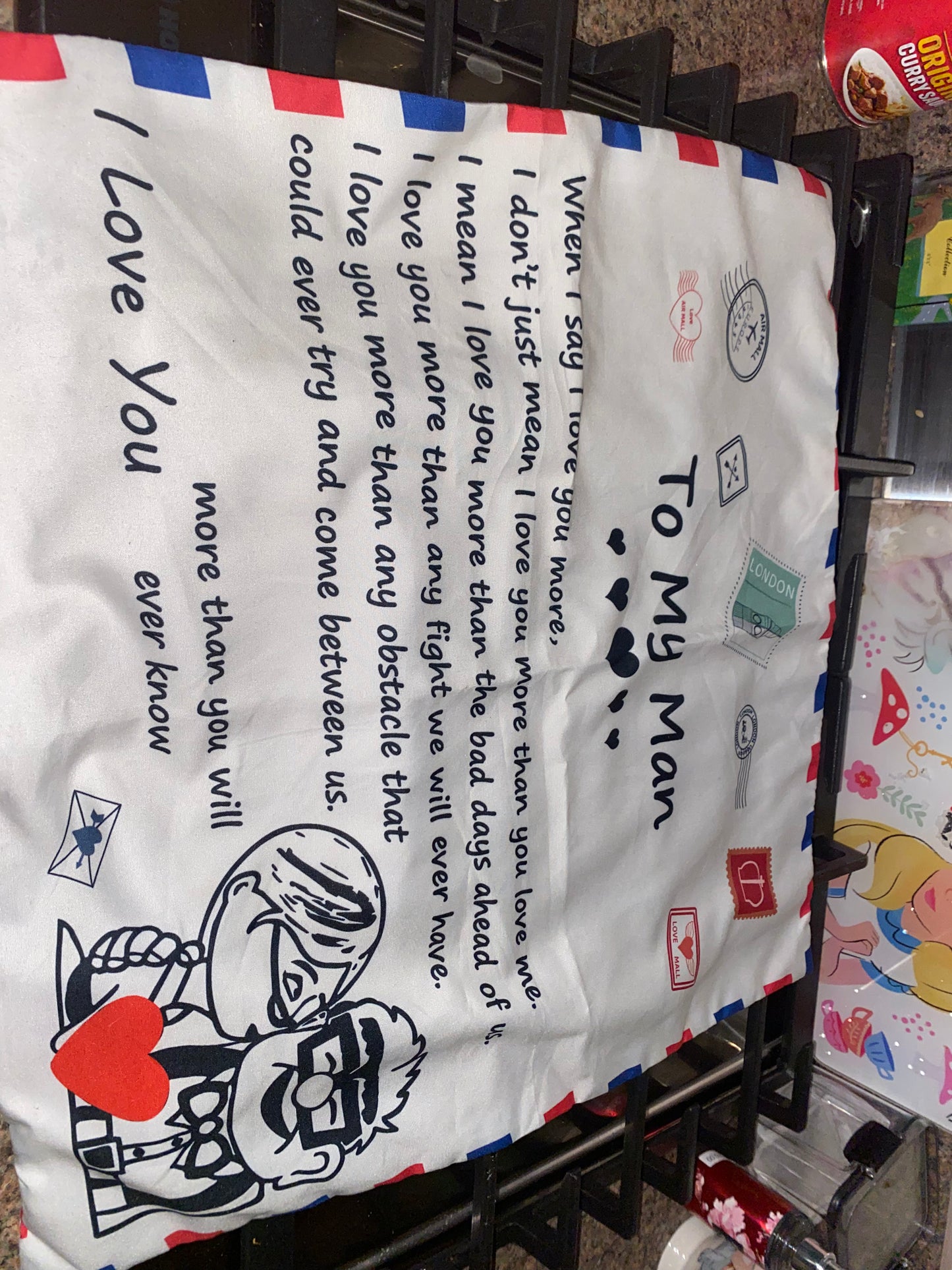 To my man pillowcase