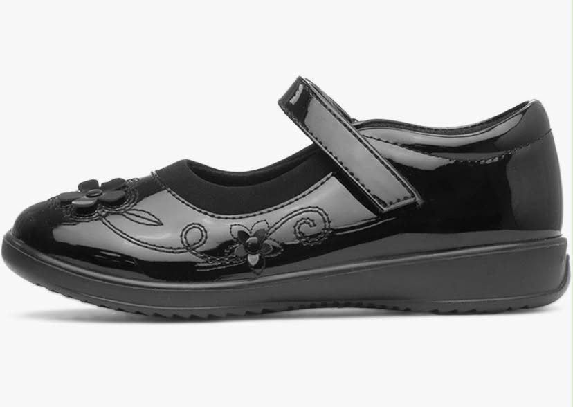 Walkright Collins Girls Black Patent School Shoe
kids