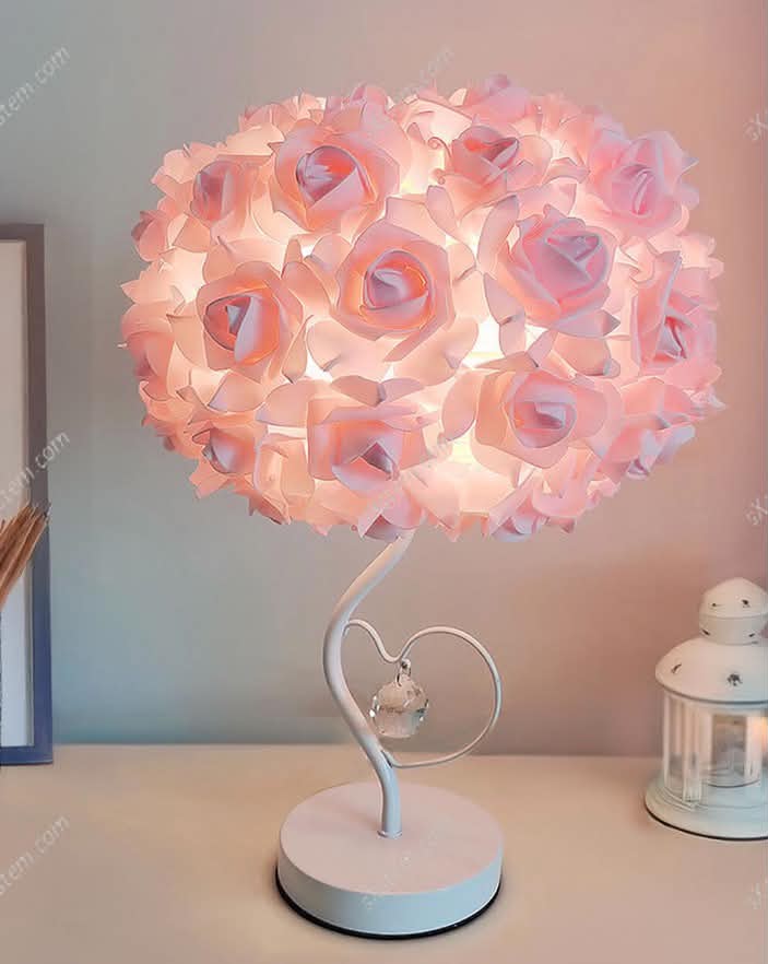 Bedside Atmosphere Rose Flower Table Lamp