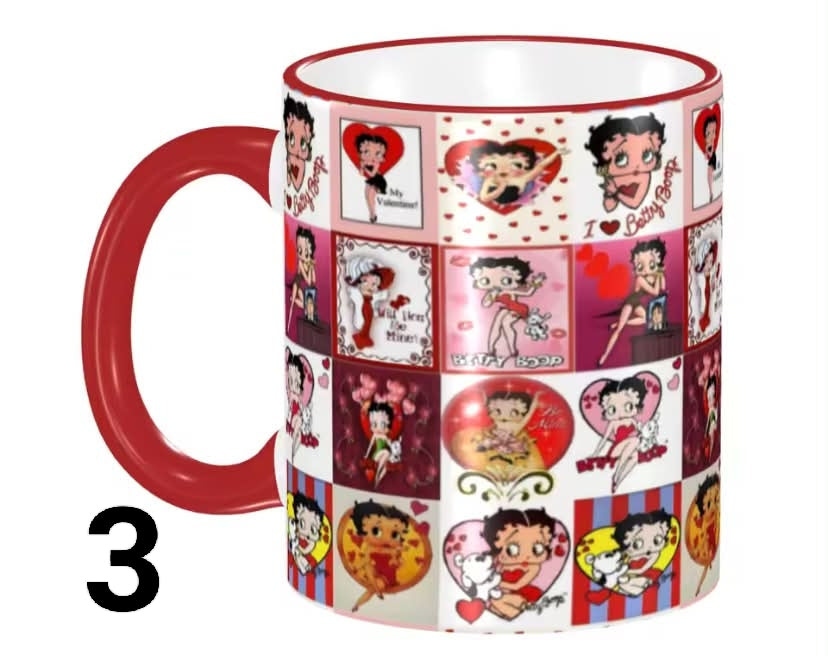 Cartoon Girl Boop Ceramic Mug Bettys Coffee Cups Creative Gift