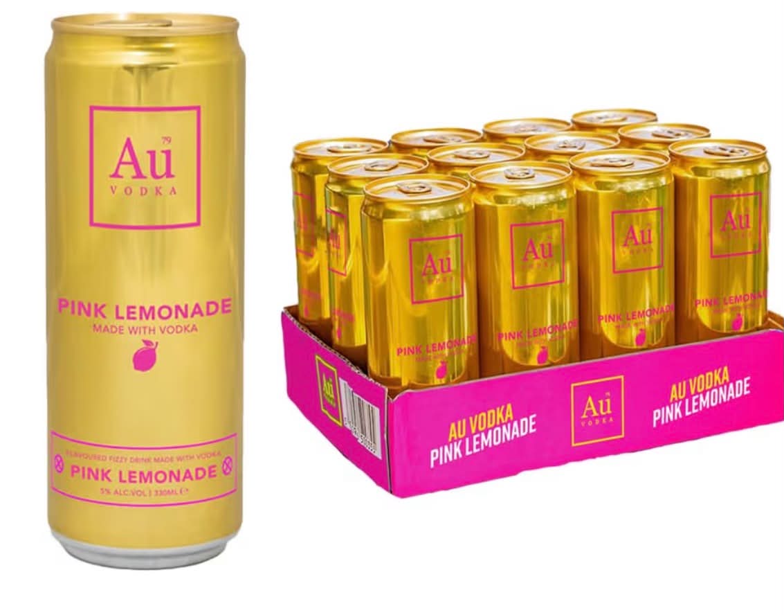 Au Vodka Pink Lemonade or pineapple Pre-Mixed Cans (12)