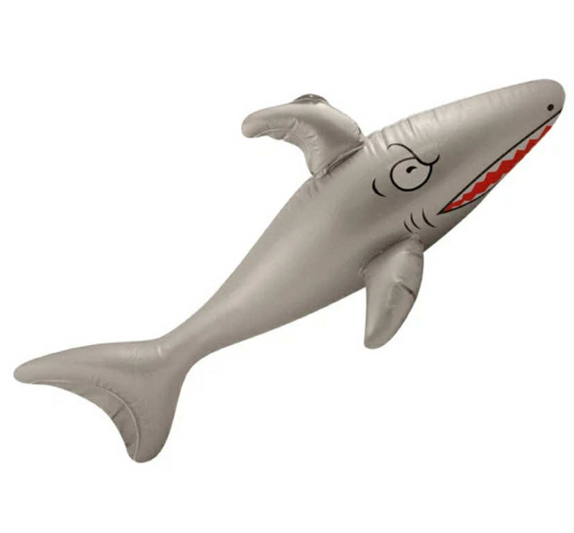 Large 90cm Inflatable SHARK Beach Lilo Swimming Aid Pool Kids Garden Summer Toys