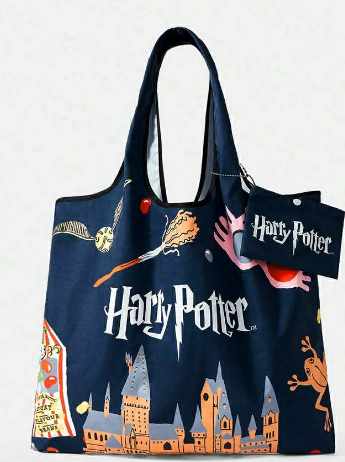 2 x Pack, Four College Vest Bags, Foldable Tote For Women