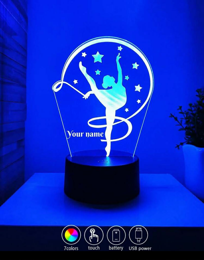 1 pc Customized 3D Ballet Dancer Night Light, Creative Gift For Dance Lover,