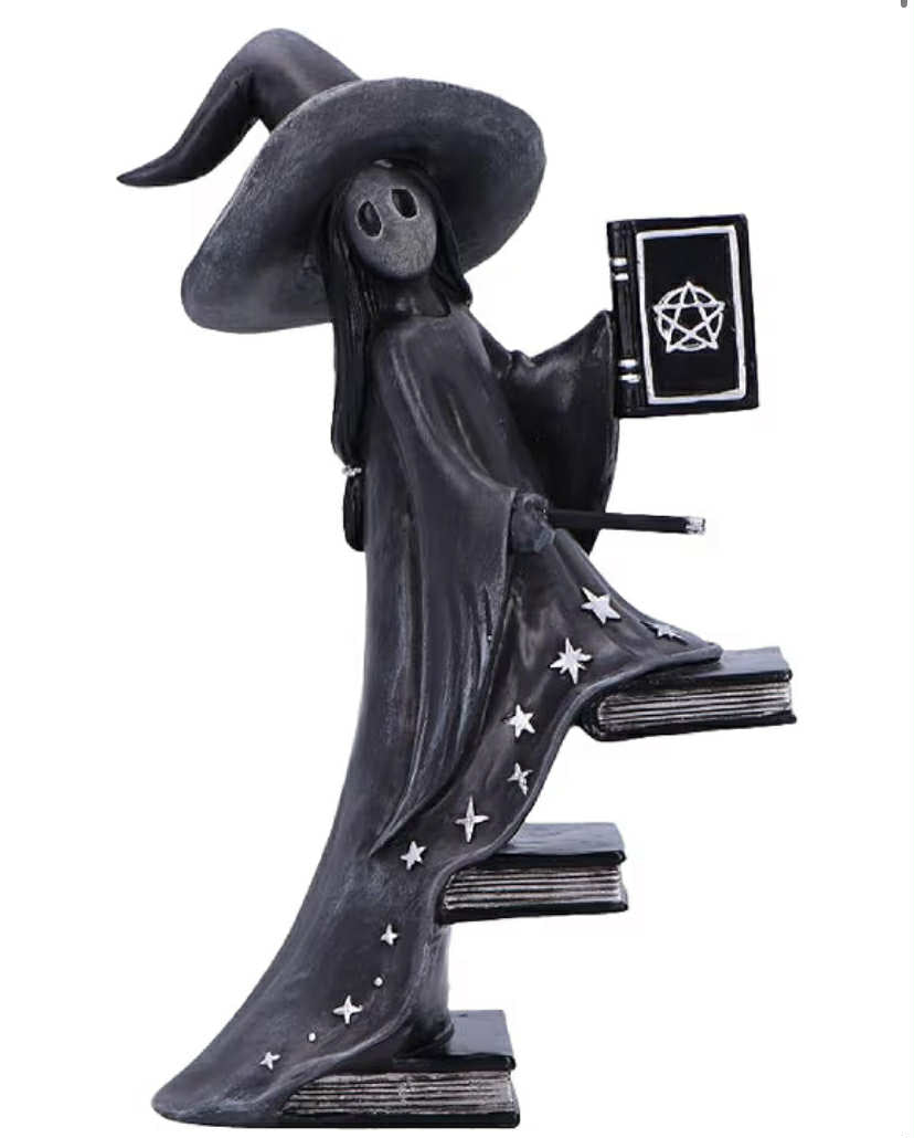 Witchy Decor – Witch Figurine for Mystical Home Décor – Cast in The Finest Resin, Expertly Hand-Painted