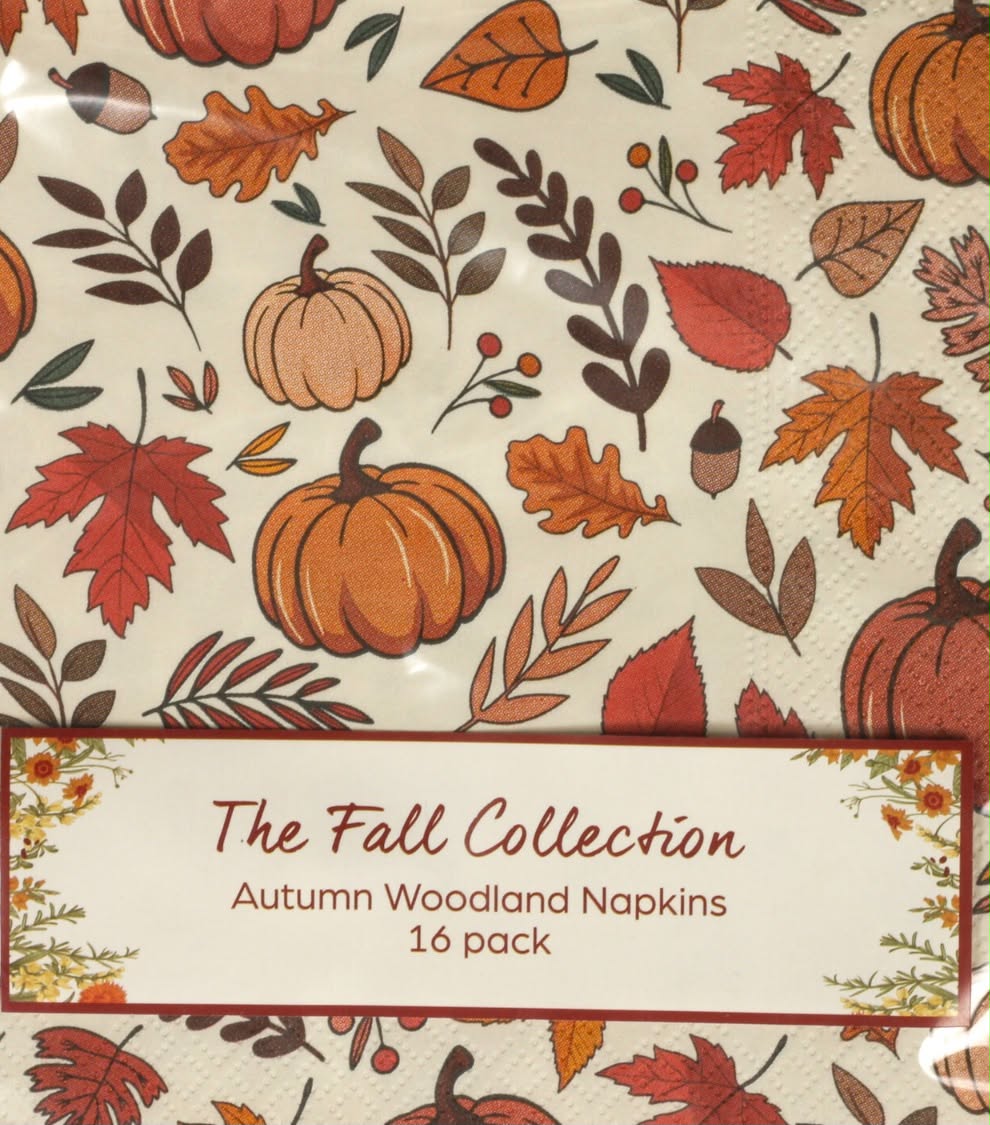 Autumn Woodland Napkins x2