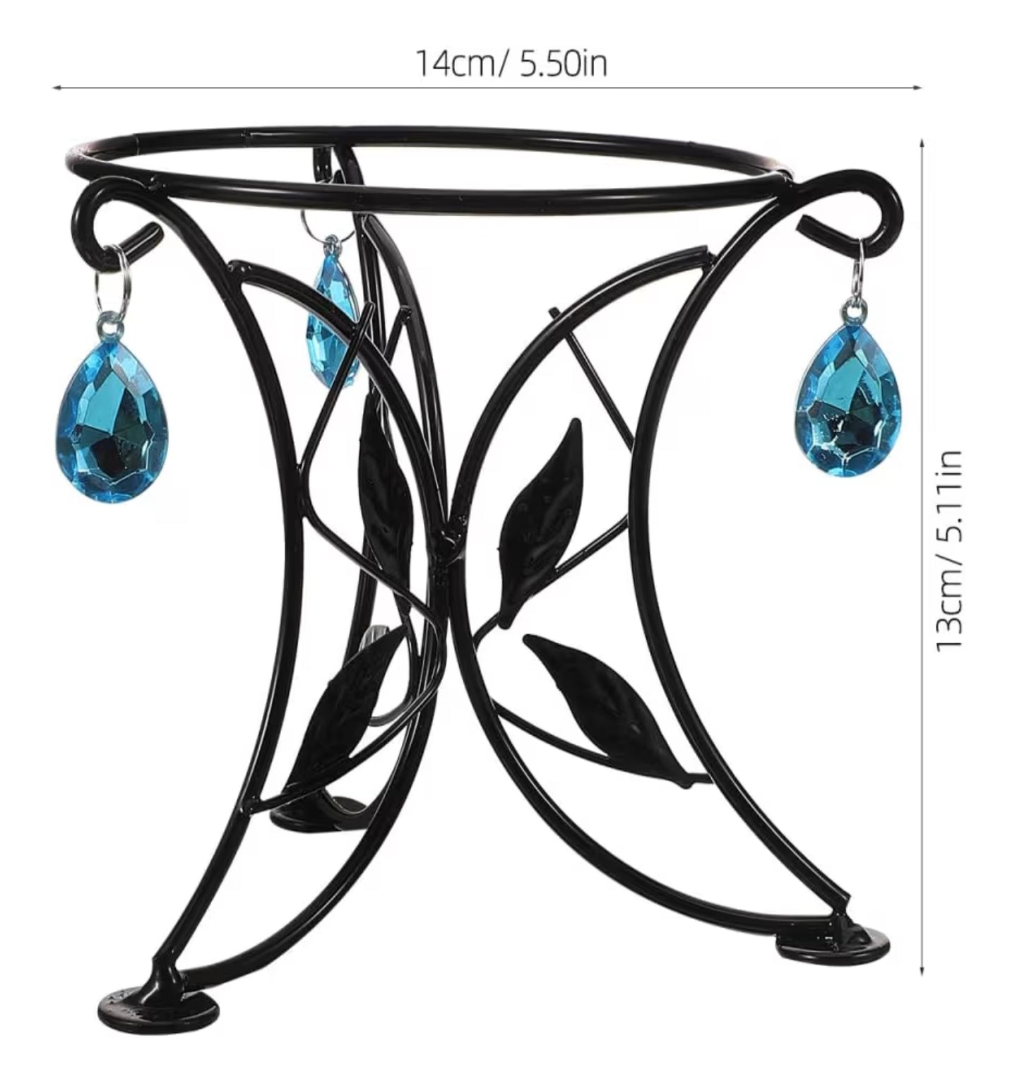 Metal Gazing Ball Stand Sphere Holder Crystal Ball Display Base Stable Iron Support for Garden Home Office Decor Plant Pot Rack