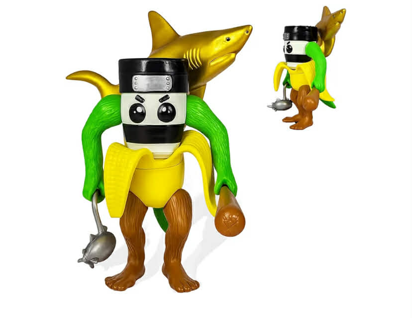 Brainrot Toys, Shark King Action Figure, Creative Storytelling Collectible, Italian Inspired Design, Gift Suitable for Shark Fans (2)