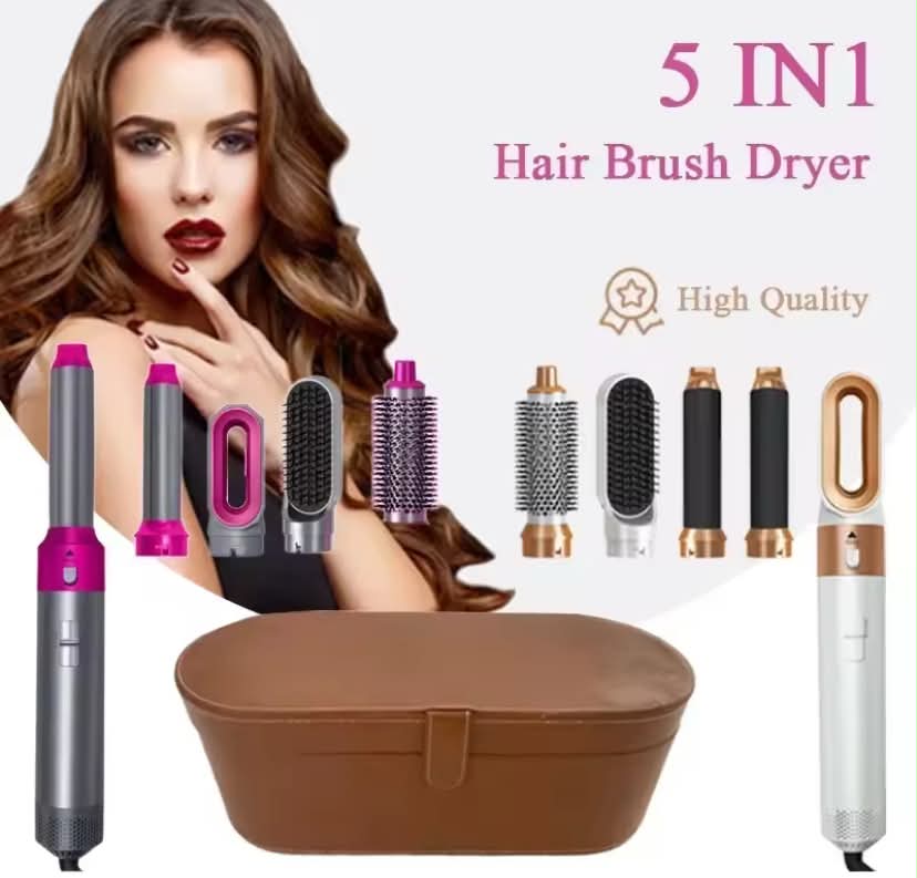 5 in 1 Hair Dryer Hot Comb Set Professional Curling Iron Hair Straightener Styling Tool For Professional Hair
