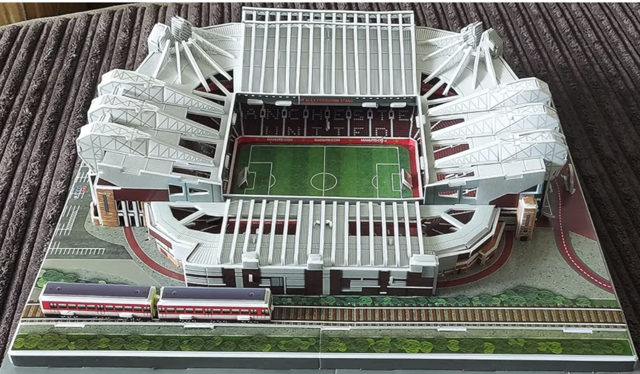 Old Trafford, Salford, Man utd. Build your very own Old Trafford stadium 3D Puzzle.