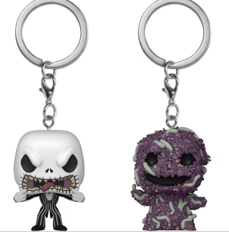 Keychain: the NBC 2pk - Jack Skellington/Oogie - TNBC Novelty Keyring