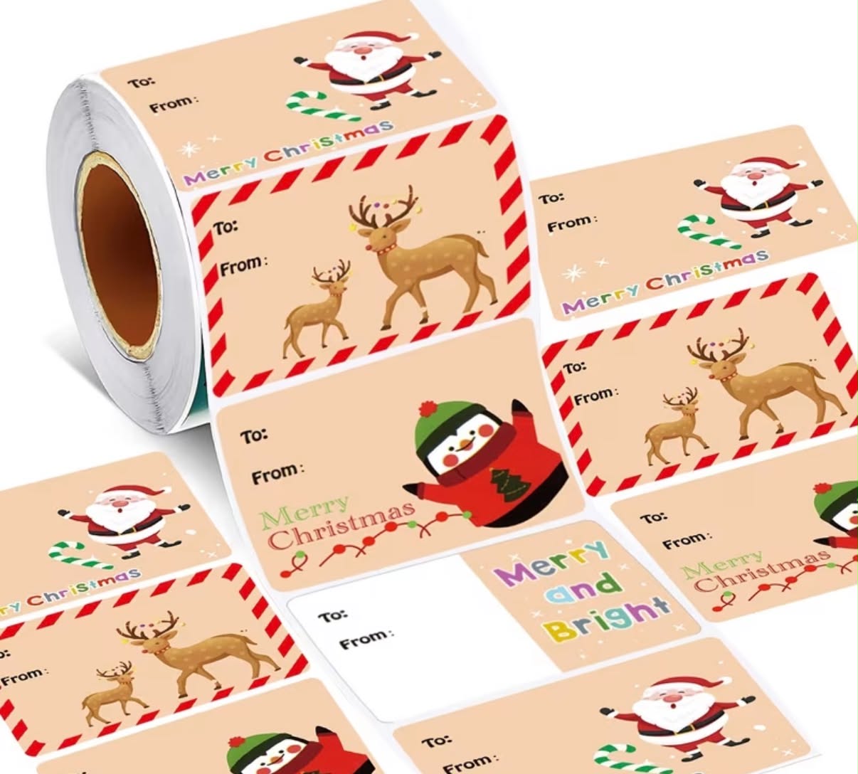 200pcs Christmas Holiday Decoration Gift Series Sticker Labels