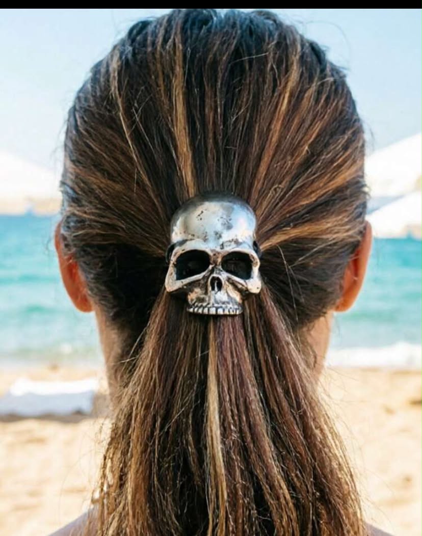 3pcs/Set New Gothic Skull Velvet Headbands, Vintage Punk Style, Bohemian Women's Hair Accessories,