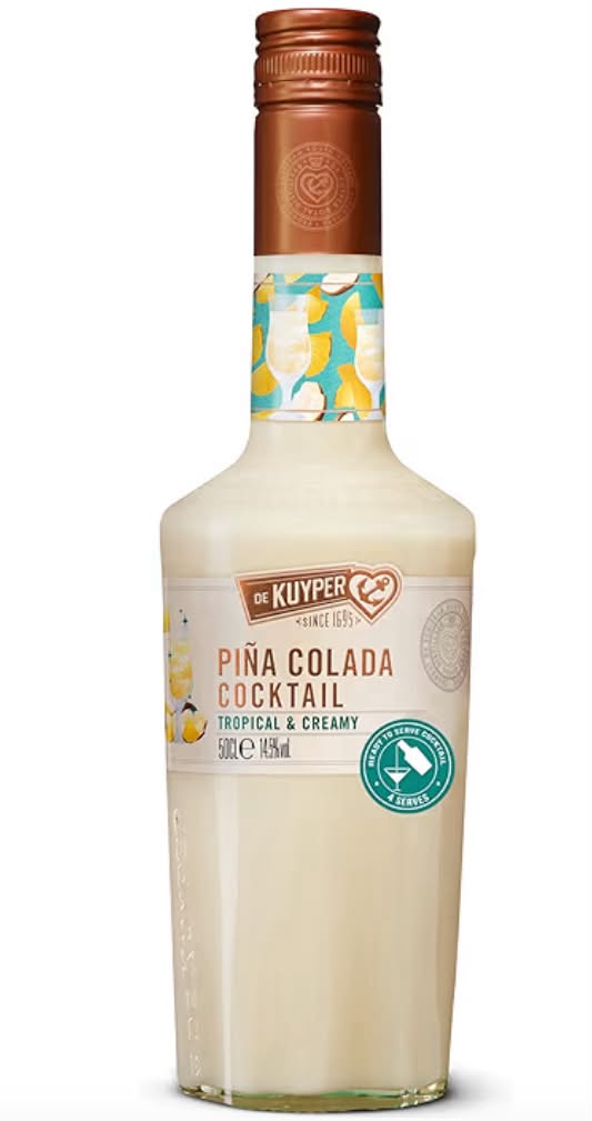 De Kuyper Piña Colada Cocktail – Pre-Mixed and Ready to Serve, 50cl 14.5% ABV