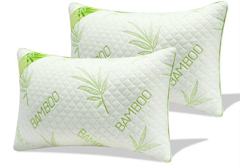 New Luxury Soft Bamboo Memory Foam Pillow, Anti-Bacterial Premium Support Pillow