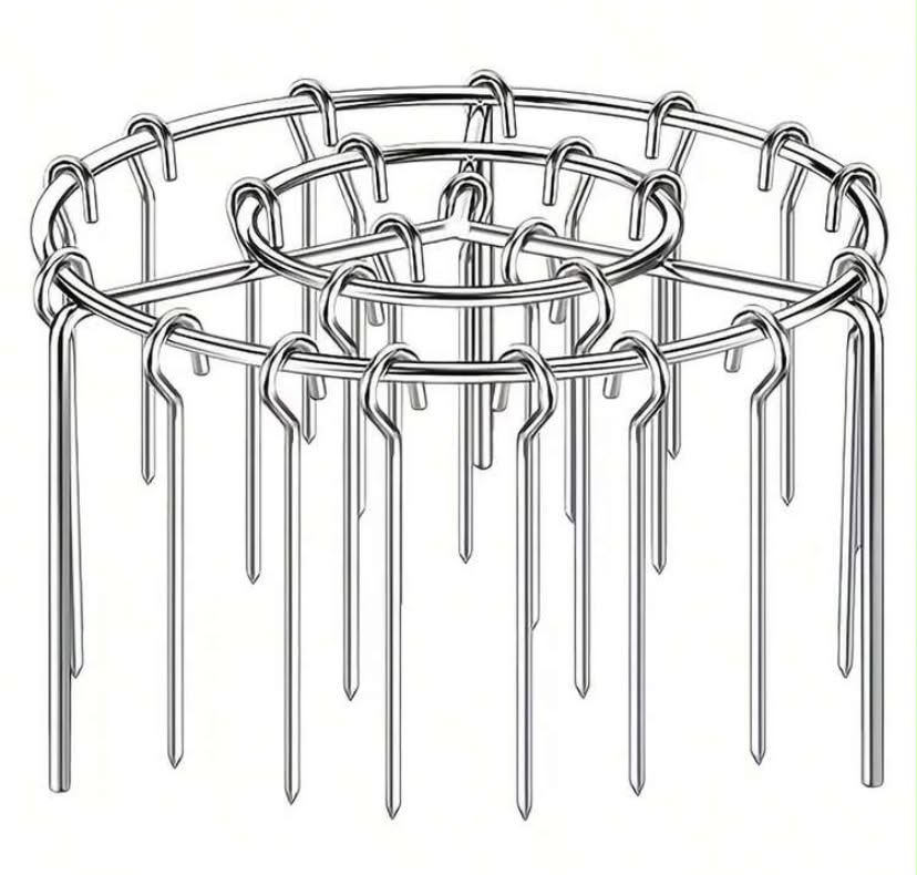 1 pc Air Fryer Vertical Meat Skewer Rack, Home & RV BBQ Accessory, Vertical Air Fryer Grill Rack For Chicken Legs/Wings, Even Heating BBQ Tool