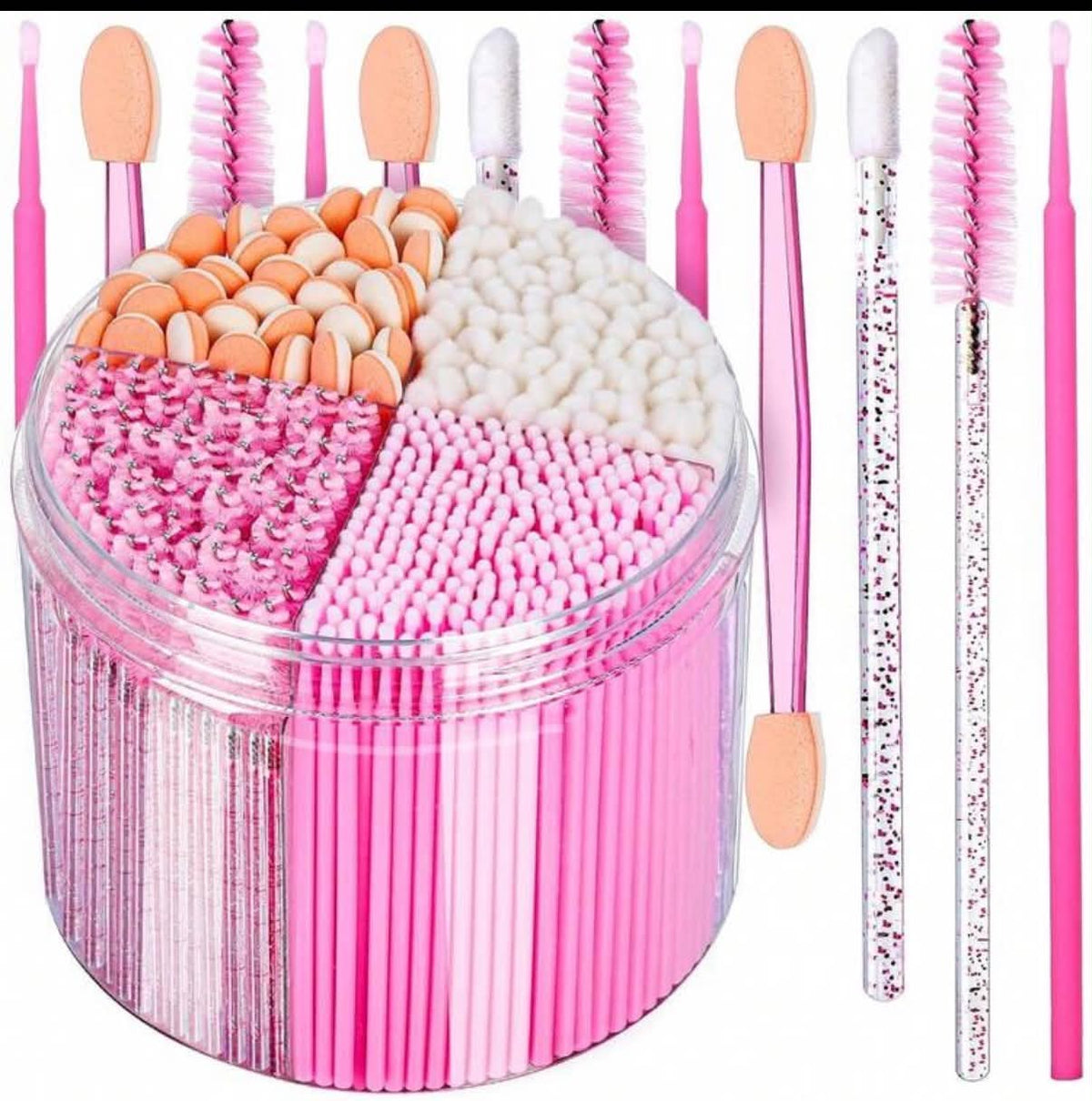 310pcs Makeup Tool Set, Includes Eyelash Brush, Eyeshadow Brush, Lip Brush, Mini Cleaning Swabs, Professional Makeup Artist Essential Tool Set With Storage Box
