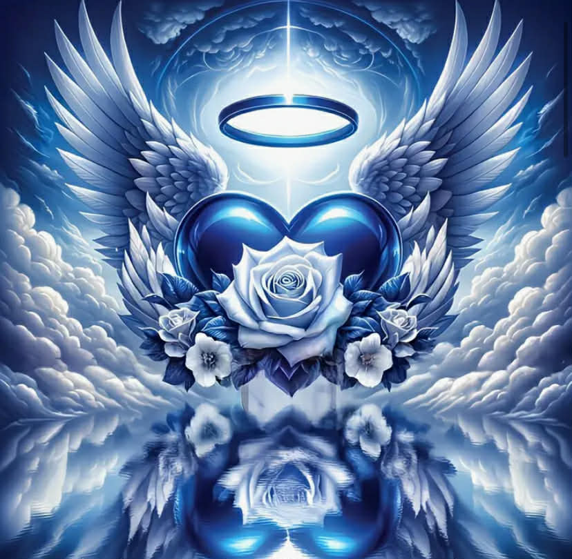 1 pc 5D Diamond Painting Kit, Latest Creative White Wings as Delicate as Clouds Decorative Painting,