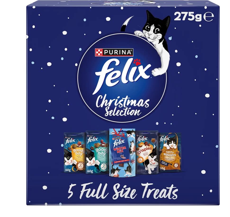 Felix cat treats Christmas Box 275g