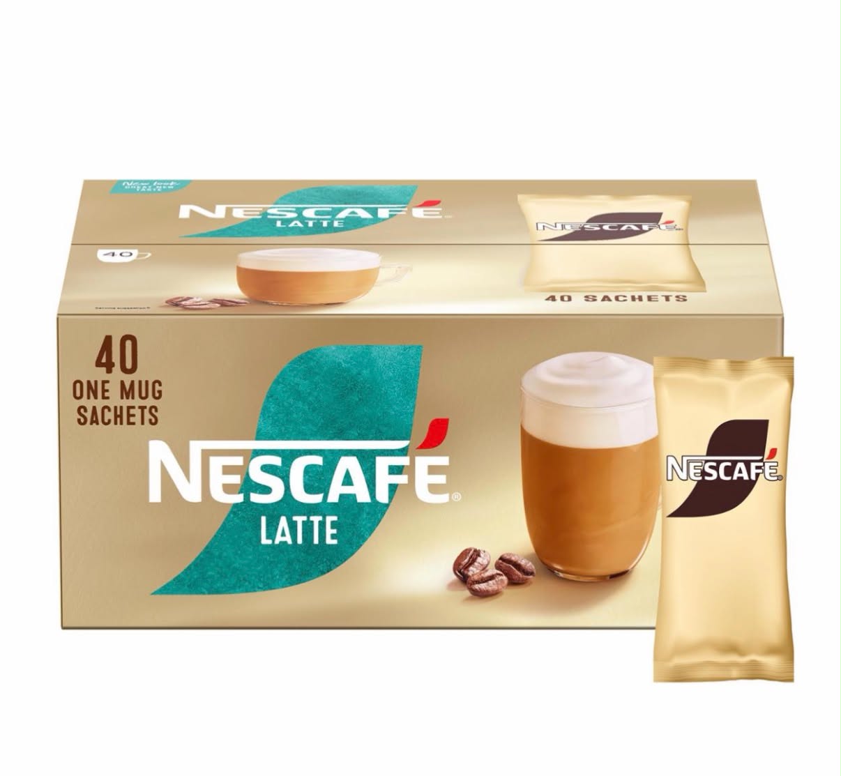 Nescafé Latte Instant Coffee Sachets - 40 X 18G