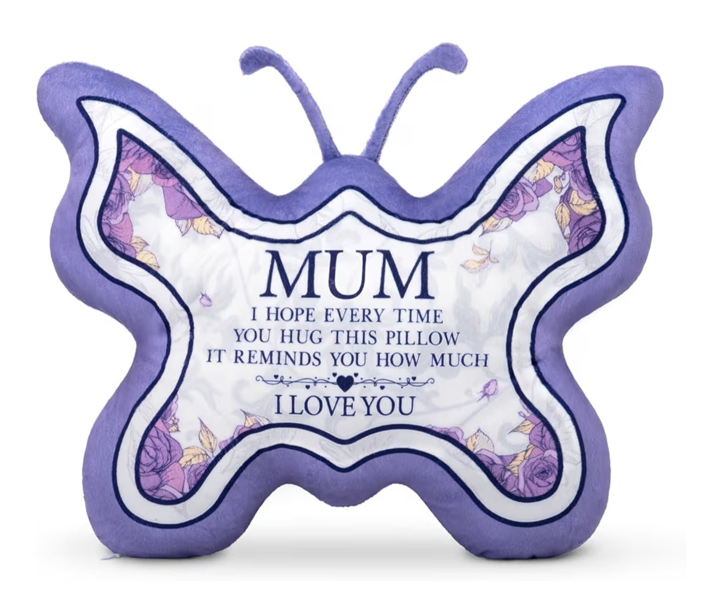 Gifts for Mum, Mom Purple Butterfly Throw Pillows, 13.78"x10.6"