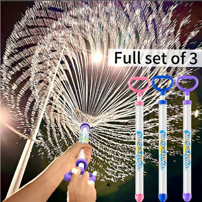 3pcs 38 cm Summer Kids Squirt Water Gun Toy, Children Water Gun Toy, Pool Toy, Beach Toy, Garden Toy, Water Toy, Outdoor Water Play Toy, Summer Pool Toy, Beach Party Game Prop, Pool Water Fight, Photo Prop,
