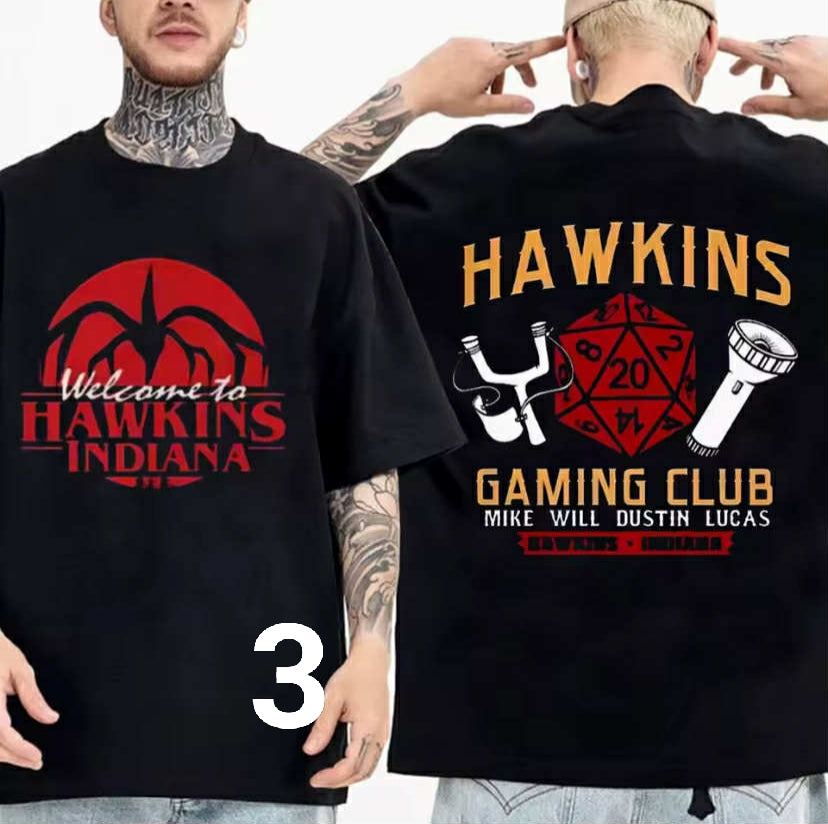 High Quality Cotton Eddie Munson Stranger Print T-shirt