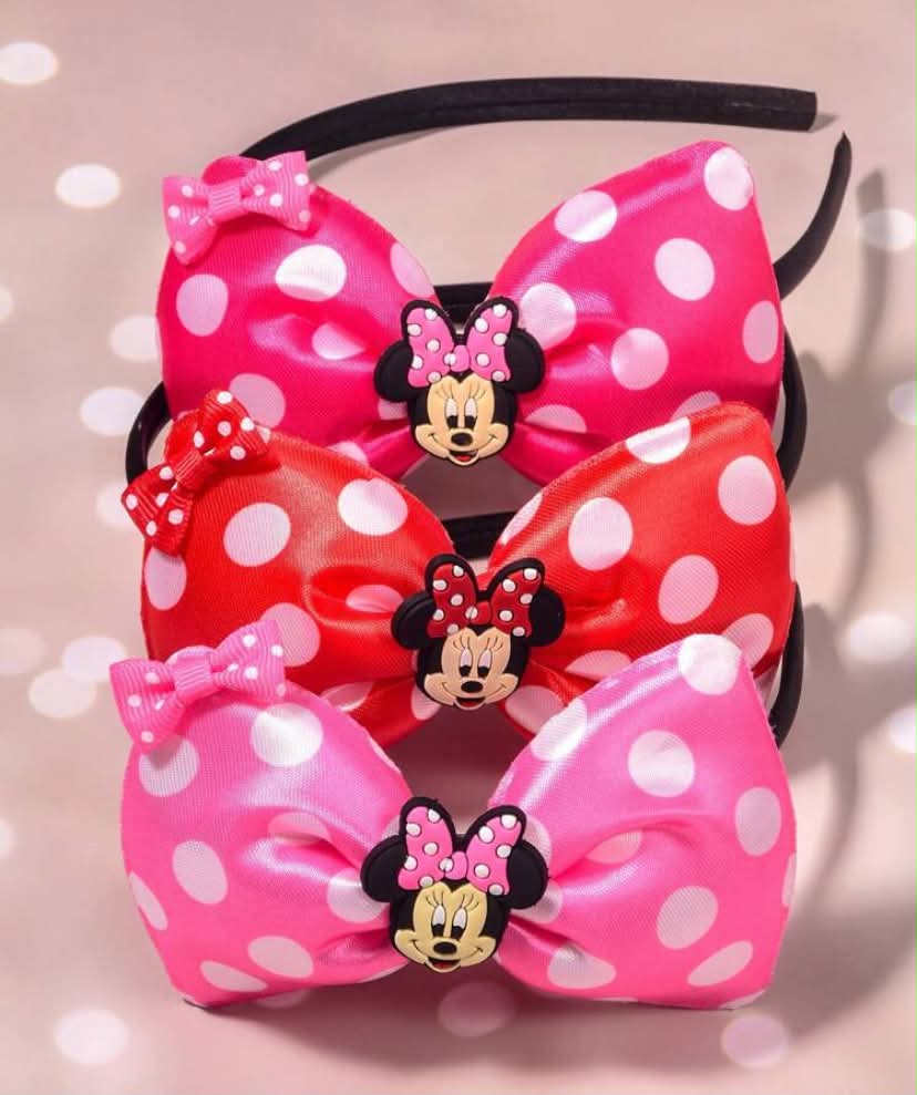 Satin Polka Dot Square Knot Headband,