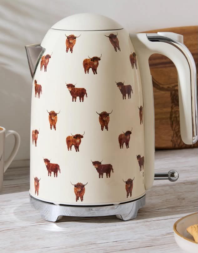 Highland Cow Stainless Steel Kettle