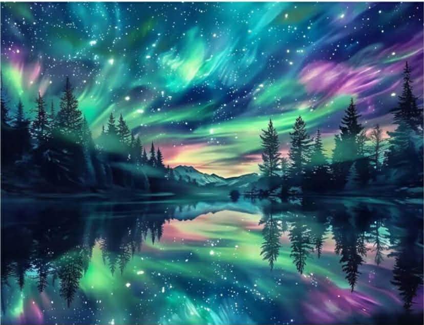 40*50cm DIY Acrylic Painting Kit With Paints & Brushes, Numerical Oil Painting Set