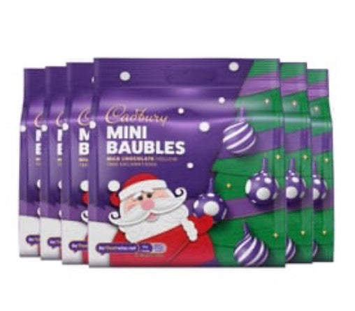 Cadbury Chocolate Tree Bauble Decorations Bag 72g x6