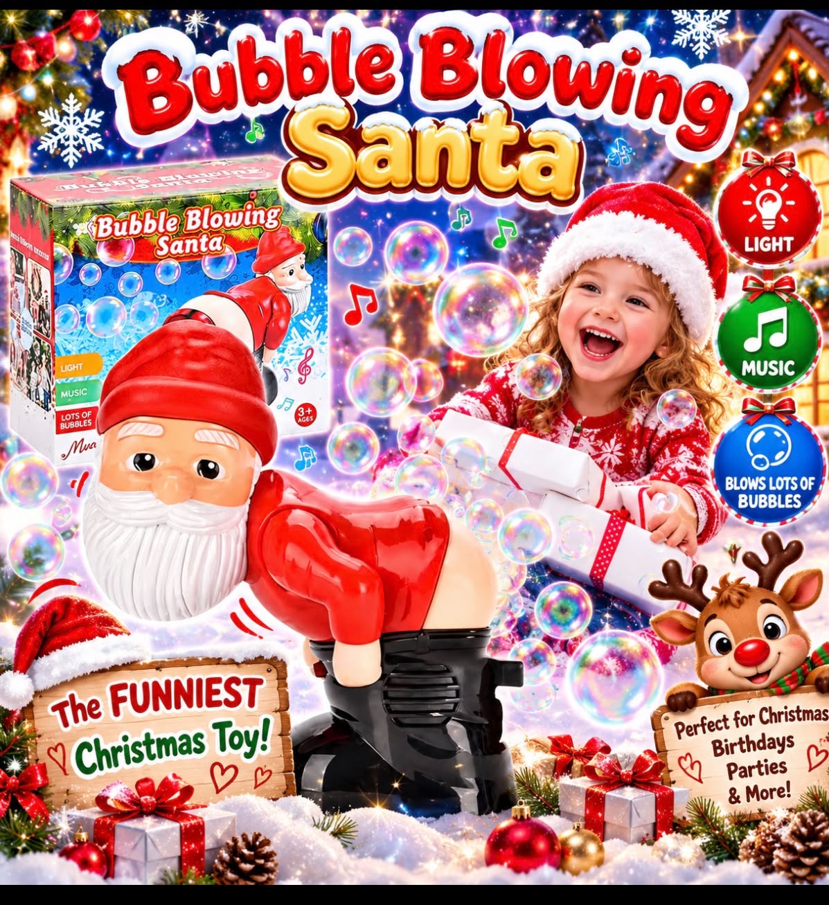 🫧 Bubble Blowing Santa! 🫧