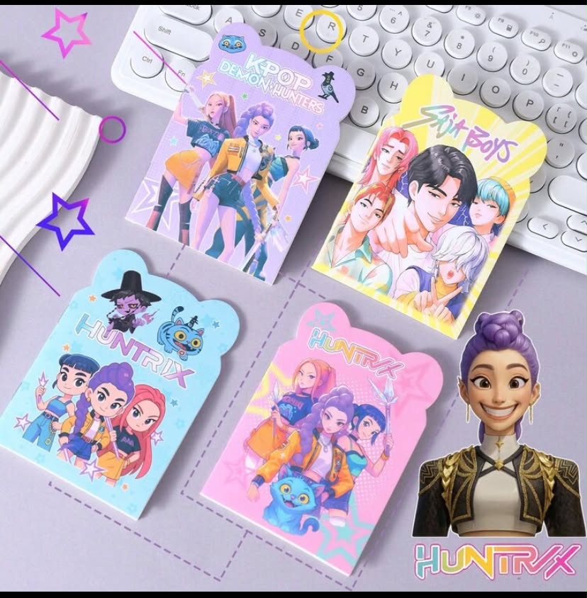 8 pcs K-POP Witch Hunter Cute Mini Notebooks, Portable Pocket Size Rivet Binding Memo Pads, Fashion Student Stationery, Small Diary, Suitable For Notes, Writing And Planning, Essential For Fans And Teenagers
