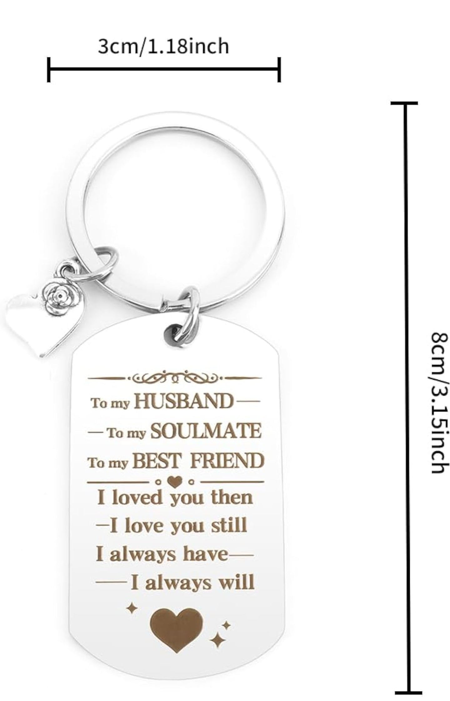 Keyrings for Men,Romantic Gifts for Him.