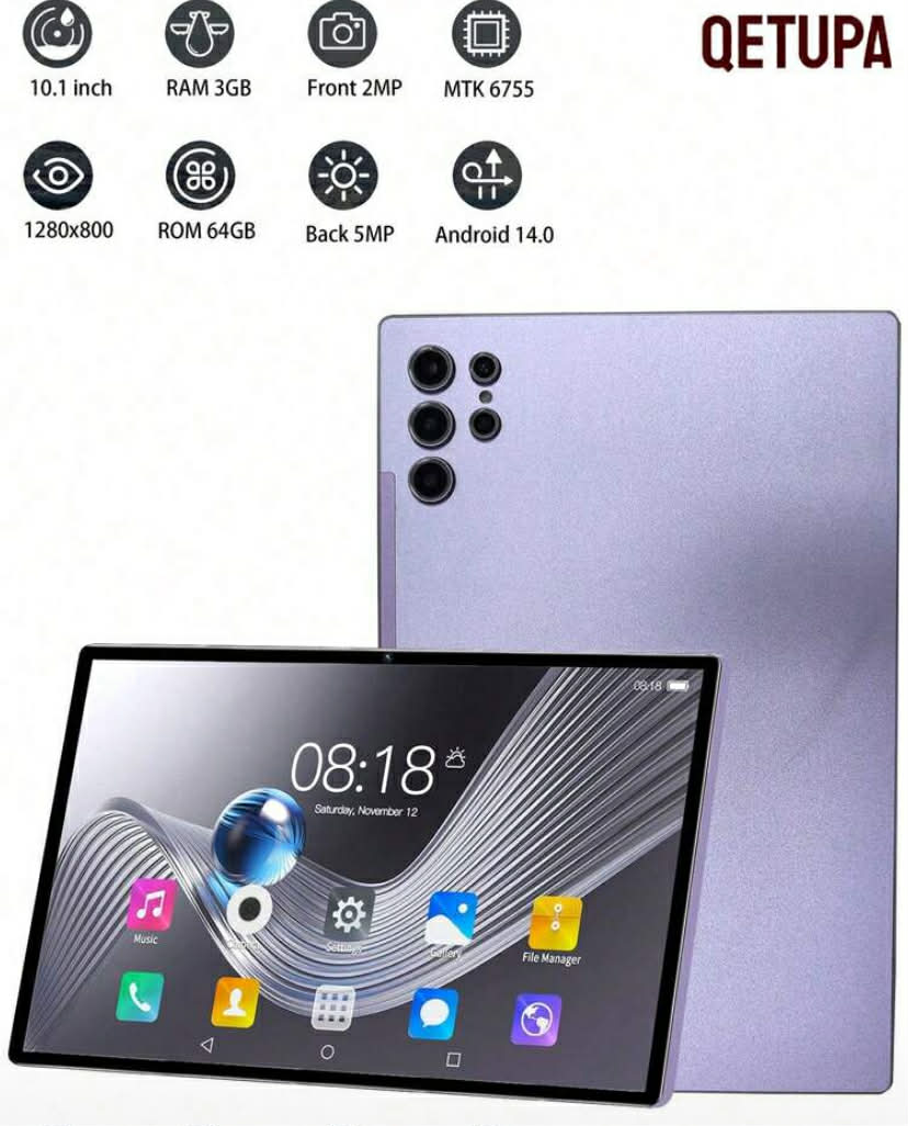 Qetupa Z50 Is A 10.1-Inch Android 14 Tablet With 3GB RAM And 64GB Internal Storage
