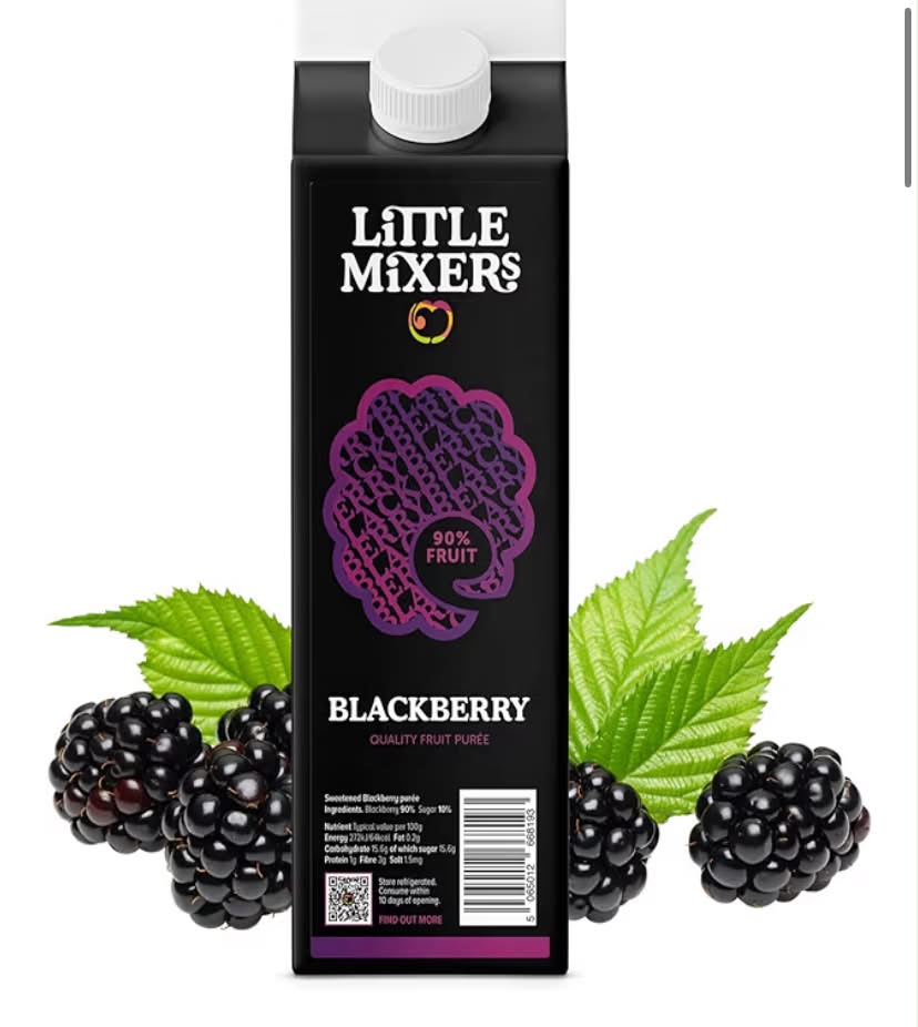 Little Mixers Passion Fruit Purée (1kg) Real Fruit Puree for Cocktails, Desserts, and Baking Independent, British Ready-to-Use, Rich Natural Flavour