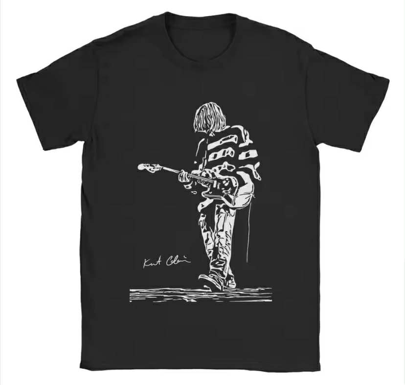 Kurt Cobain Guitar T Shirts