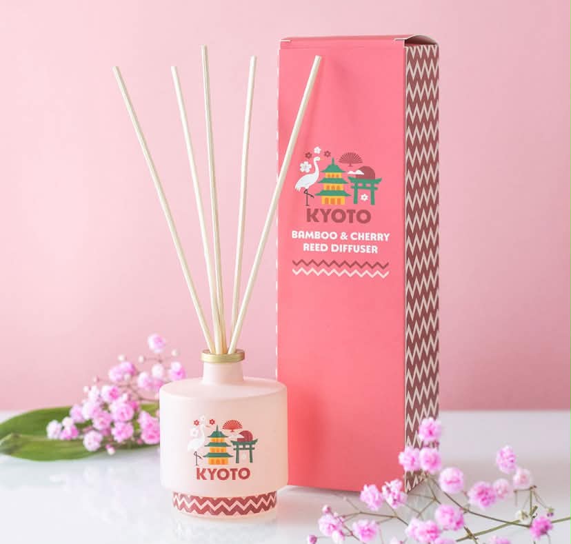 KYOTO BAMBOO & CHERRY BLOSSOM REED DIFFUSER
