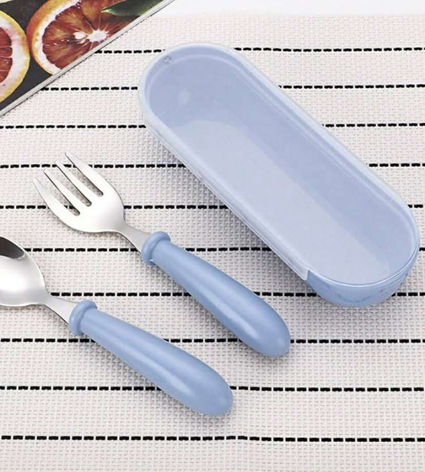 2 pcs Customized Cutlery Set, Customized Engraved Name Spoon & Fork Set - Stainless Steel Flatware Set