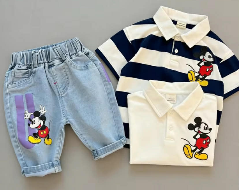Mickey Mouse Short Sleeve Clothes Set