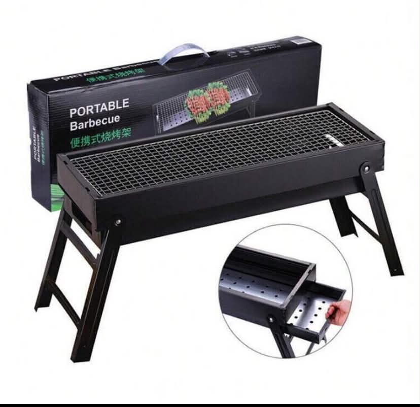 Large Portable Folding BBQ Grill Charcoal Barbecue Outdoor Patio Garden Party