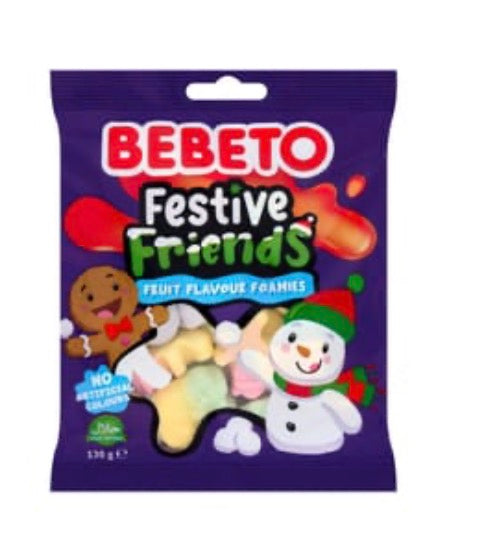Bebeto Festive Friends Fruit Flavour Foamies 130g
Bebeto
