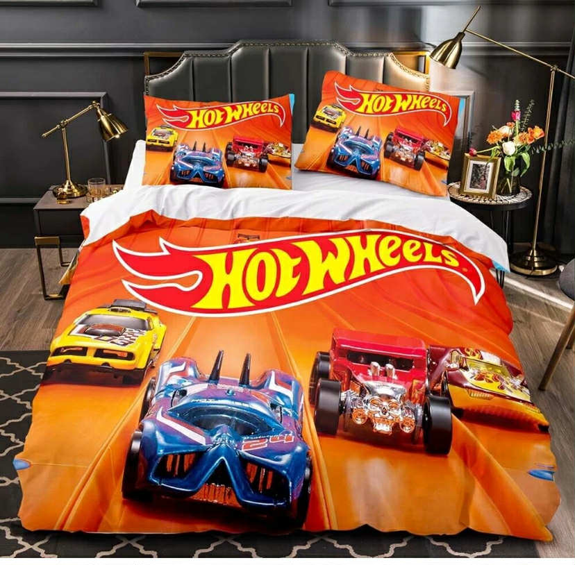 Hot wheels bedding set single only