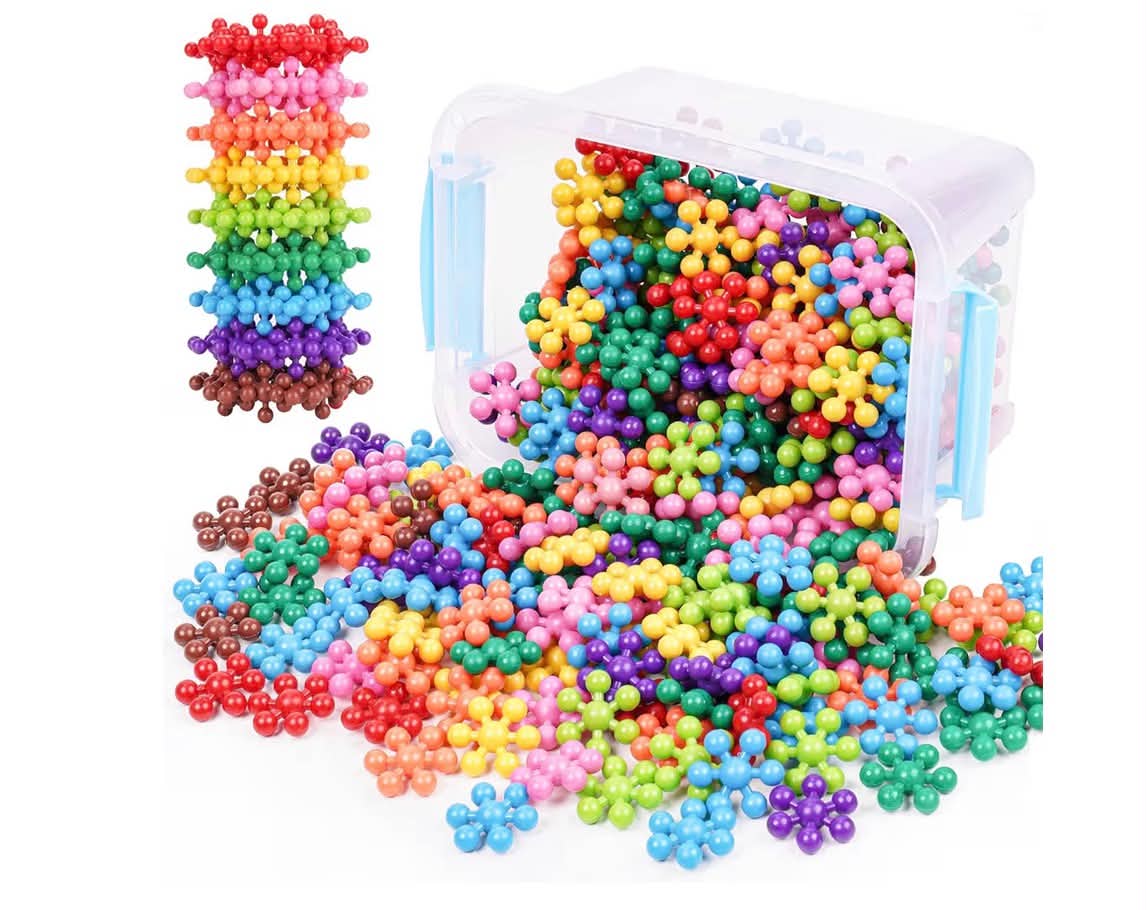 300PCS Snowflake Interlocking Building Block Educational Toy