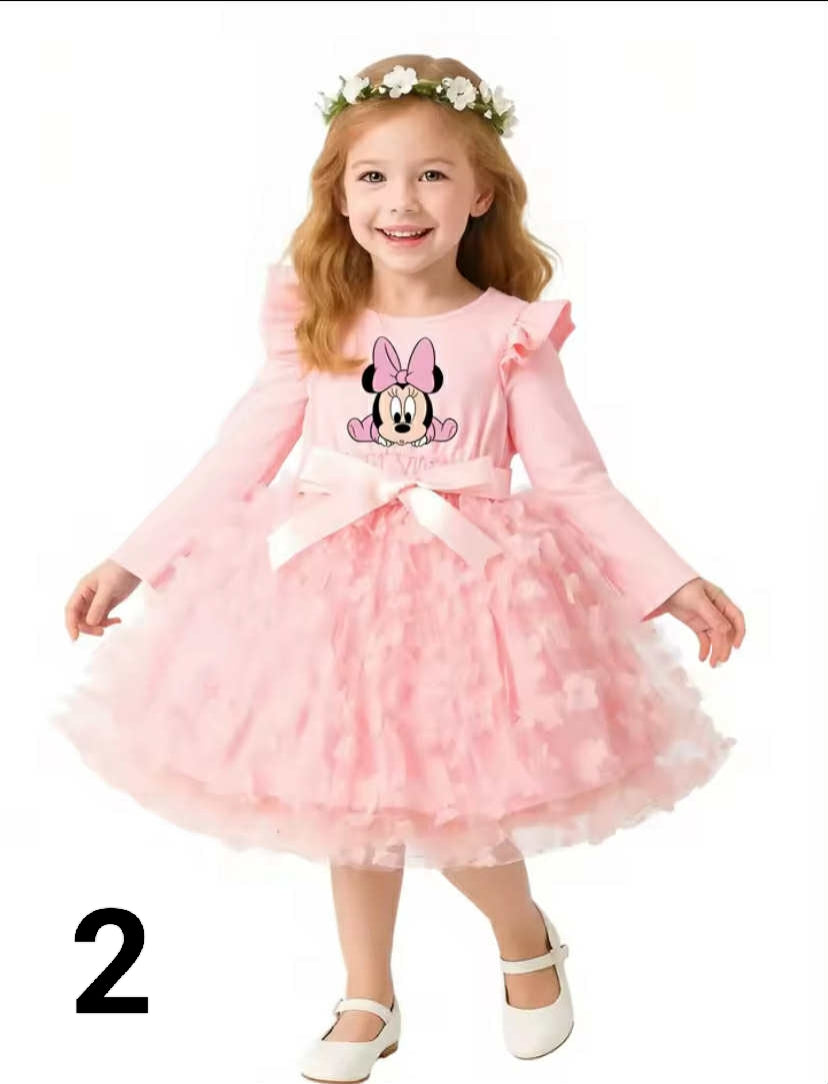 Mickey Minnie Fall Girl Dress
