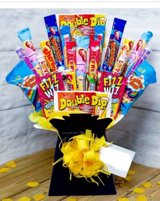 The Giant Retro Sweet Bouquet is from our Funky Bouquets range and make amazing gifts for all occasions