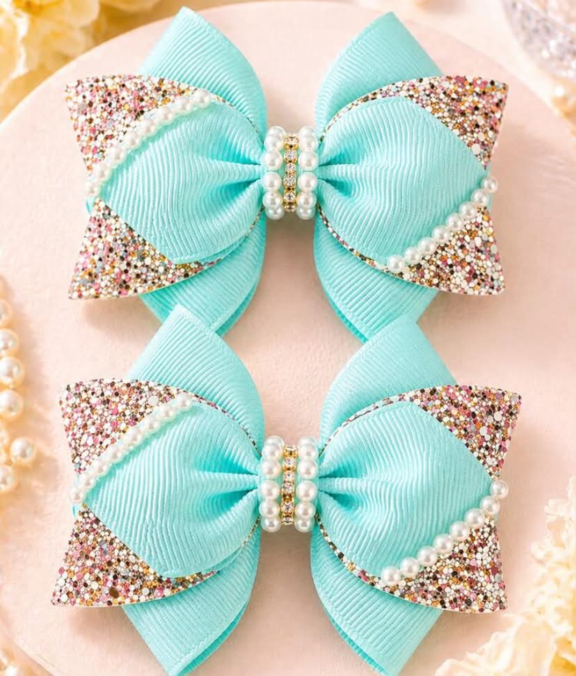 2 pcs Nude Bow Hair Clips, Minimalist Cute Fashion Hair Accessories, Alligator Clips For Girls, Casual & Sweet Daily Wear