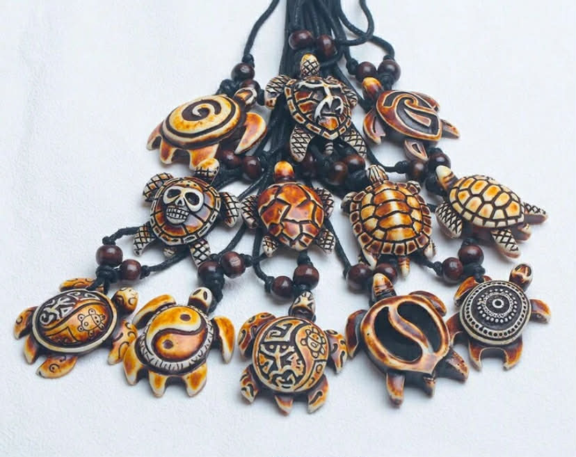 Retro Turtle Couples Necklace, Men&Wemen Adjustable Woven Rope Necklace Pendant, Punk Hip-Hop Style