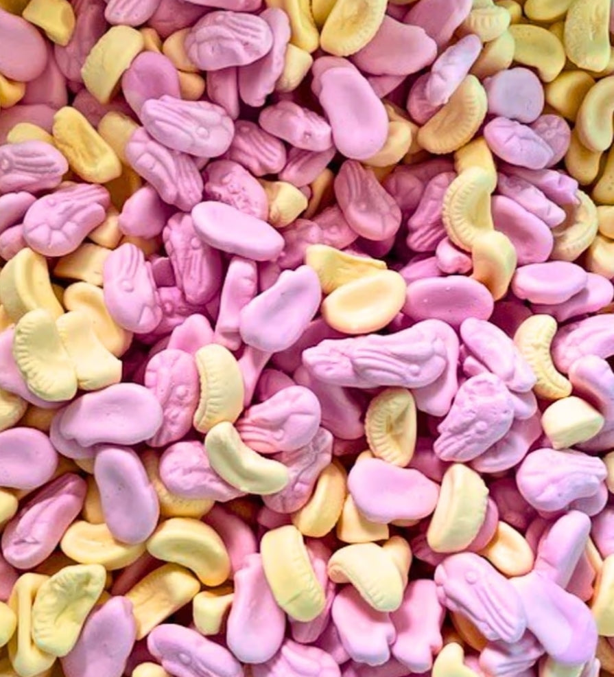 Shrimps And Banana Sweets - Foam Banana and Shrimps Sweets - 1 Kilo Bulk Pack - 1KG